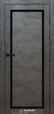SD-PVC-113 Бетон темний скло BLK